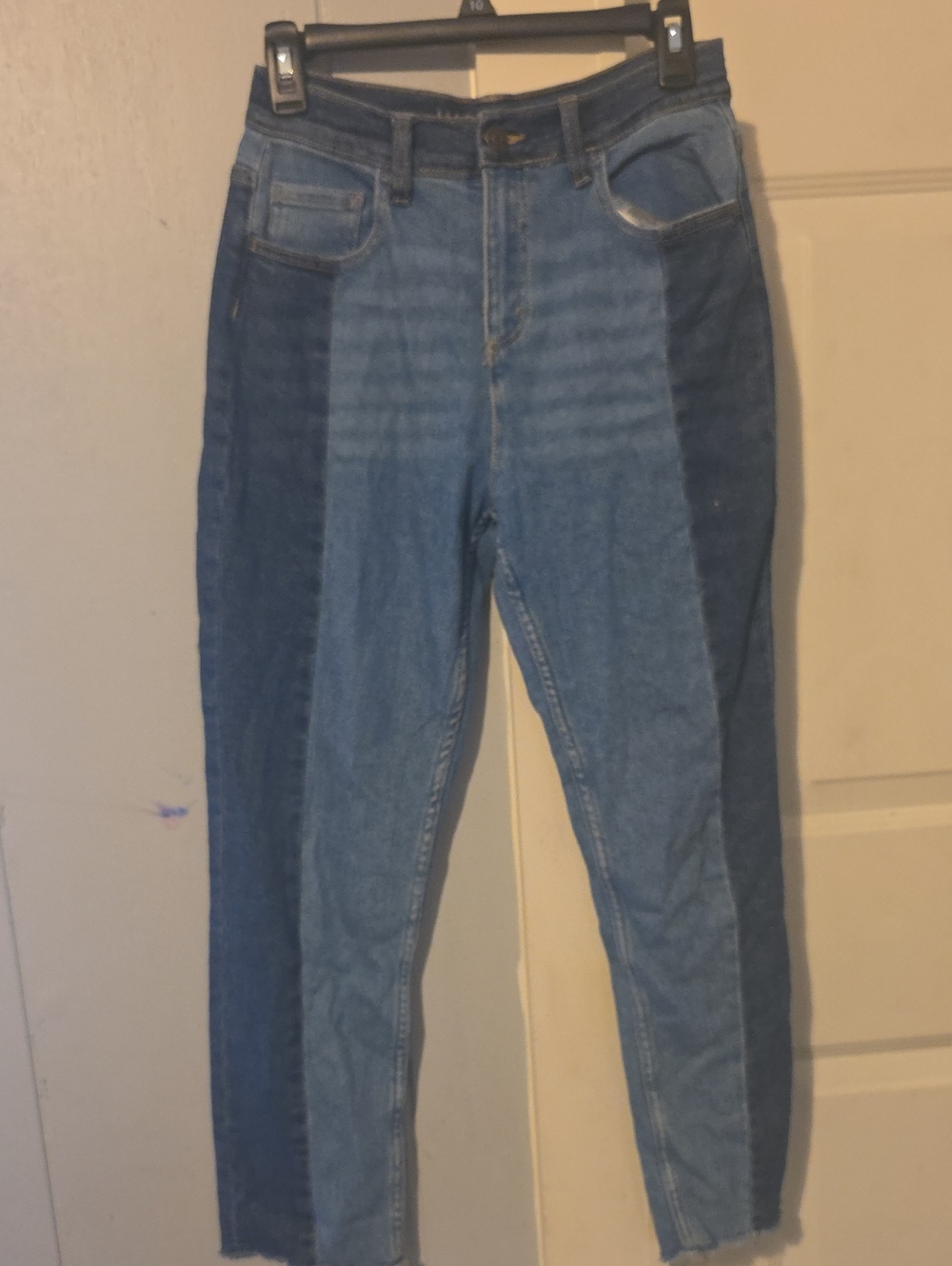 Justice Two-Tone Blue High-Rise Jeans